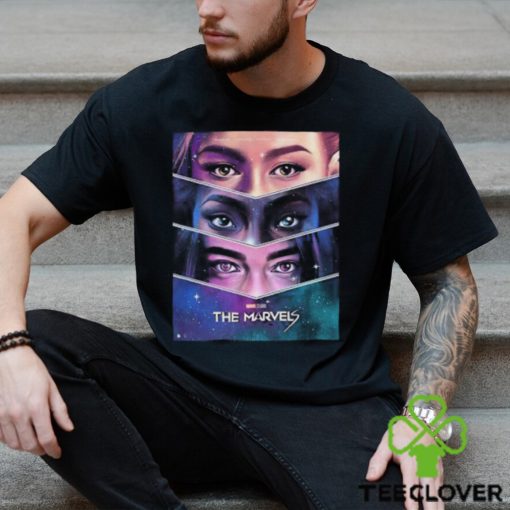 A Cosmic Trio The Marvels Carol Danver x Monica Rambeau x Kamala Khan Eyes T Shirt