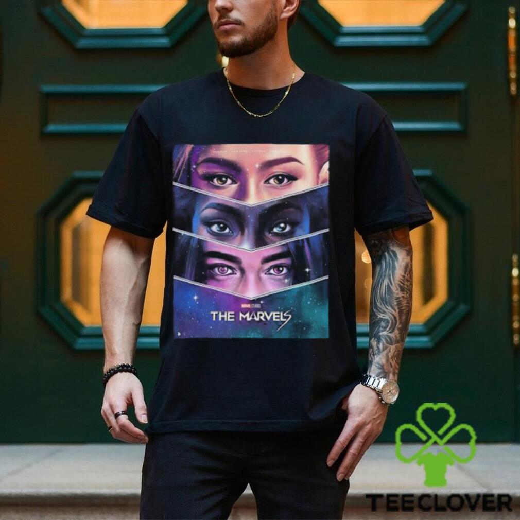 A Cosmic Trio The Marvels Carol Danver x Monica Rambeau x Kamala Khan Eyes T Shirt A Cosmic Trio The Marvels Carol Danver x Monica Rambeau x Kamala Khan Eyes T Shirt