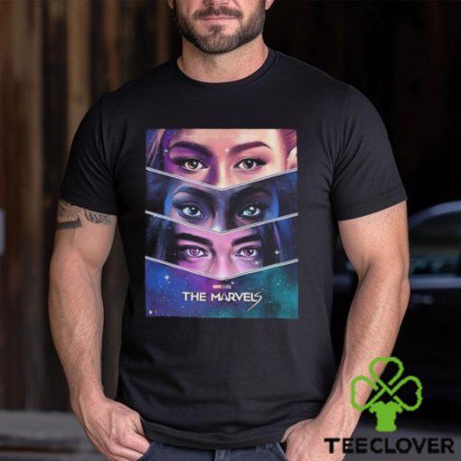 A Cosmic Trio The Marvels Carol Danver x Monica Rambeau x Kamala Khan Eyes T Shirt