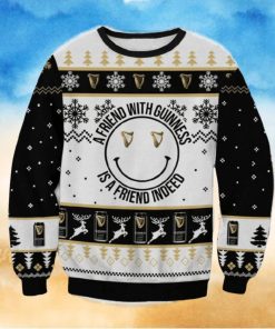 A Friend With Guinness Ugly Sweater Printed New Gift For Men And Women