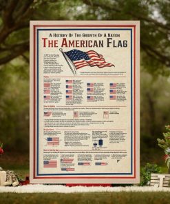 A History Of The Growth Of A Nation The American Flag Canvas Print, Gift For Independence Day