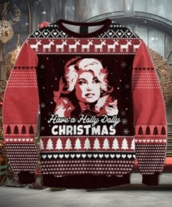 A Holly Dolly Parton Ugly Christmas Sweater