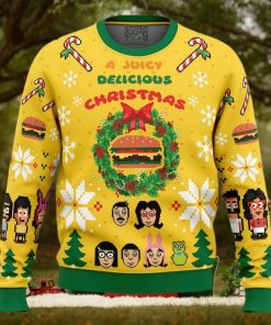 A Juicy Delicious Christmas Bob’s Burgers Ugly Christmas Sweater