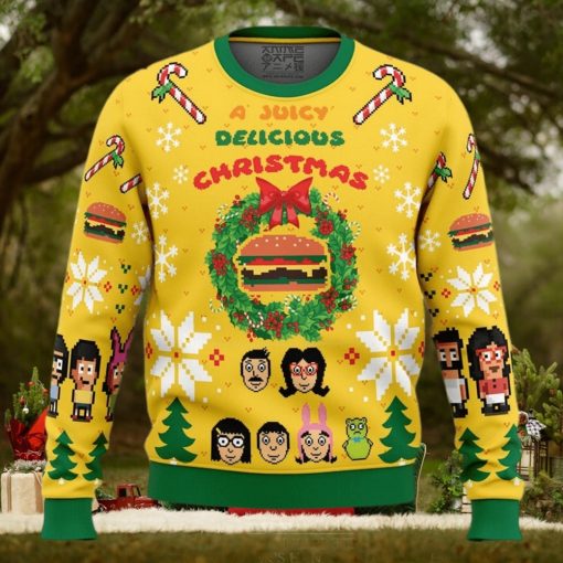 A Juicy Delicious Christmas Bob’s Burgers Ugly Christmas Sweater