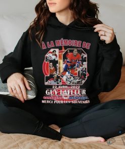 A La Memoire De 22 Avril, 2022 Guy Lafleur Canadiens De Montreal Merci Pour Les Souvenirs T Shirt