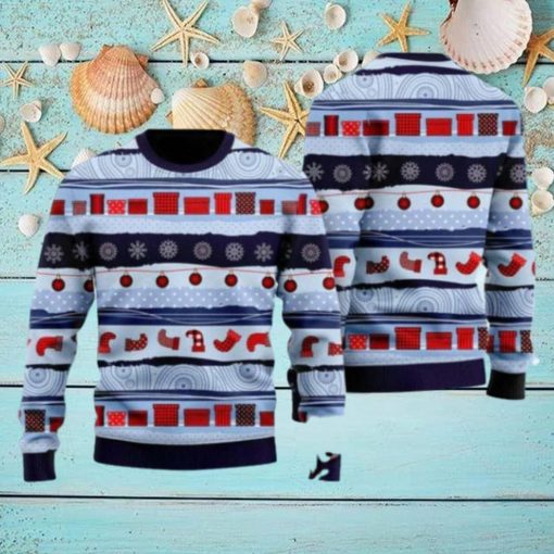 A Little Bit Fa La Funny Pattern Ugly Christmas Sweater Gift Knitting Sweater