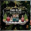 Lovely Stockings Hanging   Family Personalized Custom Ornament   Acrylic Snow Globe Shaped   Christmas Gift For Family Members