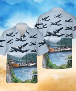 A Lockheed Wc 130h Of The 198th Airlift Squadron At Muniz Angb, San Juan Hawaiian Shirt For Men And Women