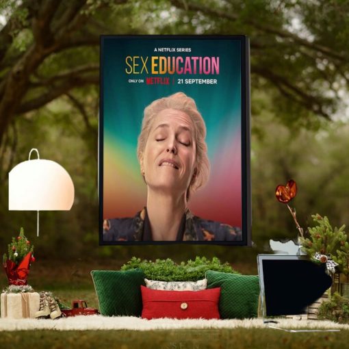 A Netflix Series Sex Education Season 4 On Netflix 21 September Gillian First Home Decor Poster Canvas