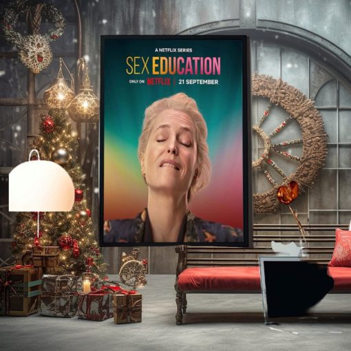 A Netflix Series Sex Education Season 4 On Netflix 21 September Gillian First Home Decor Poster Canvas