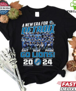 A New Era For Detroit All Grit All Blue All Pride Go Lions 2024  Fan Favorite Shirt