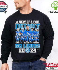 A New Era For Detroit Lions 2024 Go Lions All Grit All Blue One Pride T shirts