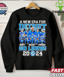 A New Era For Detroit Lions 2024 Go Lions All Grit All Blue One Pride T shirts
