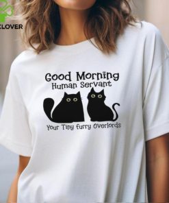 A Special Shirt For Cat Lovers Good Morning Human Servant shirt