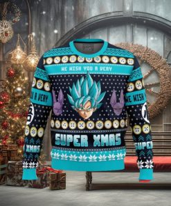 A Very Saiyan Christmas Dragon Ball Z Ugly Christmas Sweaters