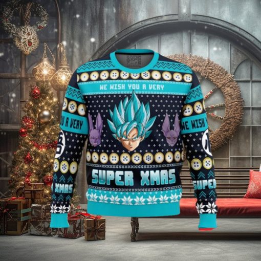 A Very Saiyan Christmas Dragon Ball Z Ugly Christmas Sweaters