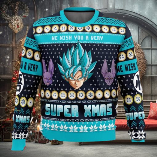 A Very Saiyan Christmas Dragon Ball Z Xmas Men And Women Christmas Gift 3D Ugly Christmas Sweater