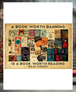 A book worth banning  Book Lover Horizontal Poster