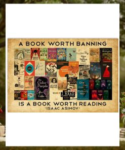 A book worth banning  Book Lover Horizontal Poster