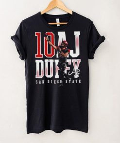 A. J. Duffy number 10 San Diego State Aztecs football player name signature shirt 5 A. J. Duffy number 10 San Diego State Aztecs football player name signature shirt