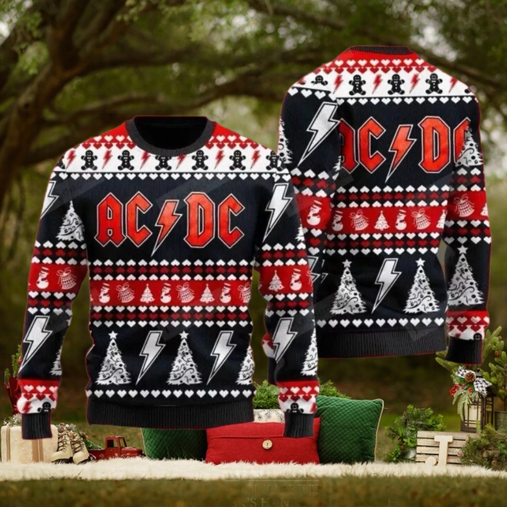 A.C D.C Canon Ugly Sweater Christmas Gift Xmas A.C D.C Canon Ugly Sweater Christmas Gift Xmas