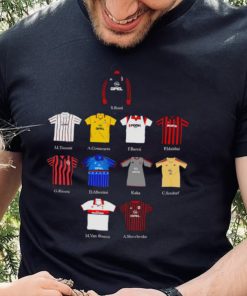A.C. Milan FC uniform S. Rossi M. Tassotti A. Costacurta F. Baresi P. Maldini art shirt 4 A.C. Milan FC uniform S. Rossi M. Tassotti A. Costacurta F. Baresi P. Maldini art shirt