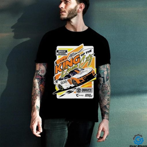 A.J. Allmendinger Checkered Flag Sports Heather Gray 2023 Bank of America ROVAL 400 Race Winner T Shirt
