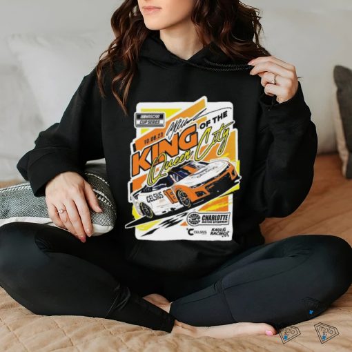 A.J. Allmendinger Checkered Flag Sports Heather Gray 2023 Bank of America ROVAL 400 Race Winner T Shirt
