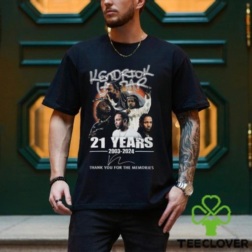 Kendrick Lamar 21 Years 2003 2024 Thank You For The Memories T Shirt