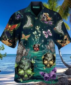 Butterfly Skull Hawaiian Shirt Pre10116 1