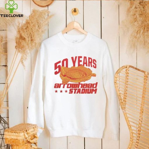 50 Years at Arrowhead Stadium Kansas City Football hoodie, sweater, longsleeve, shirt v-neck, t-shirt