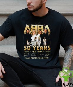 ABBA 50 Years 1974 – 2024 Thank You For The Memories T Shirt 2 ABBA 50 Years 1974 – 2024 Thank You For The Memories T Shirt
