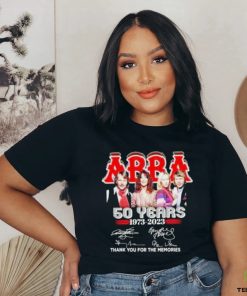 ABBA 50 years 1973 2023 thank you for the memories shirt