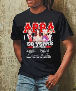 ABBA 50 years 1973 2023 thank you for the memories hoodie, sweater, longsleeve, shirt v-neck, t-shirt