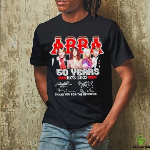 ABBA 50 years 1973 2023 thank you for the memories hoodie, sweater, longsleeve, shirt v-neck, t-shirt