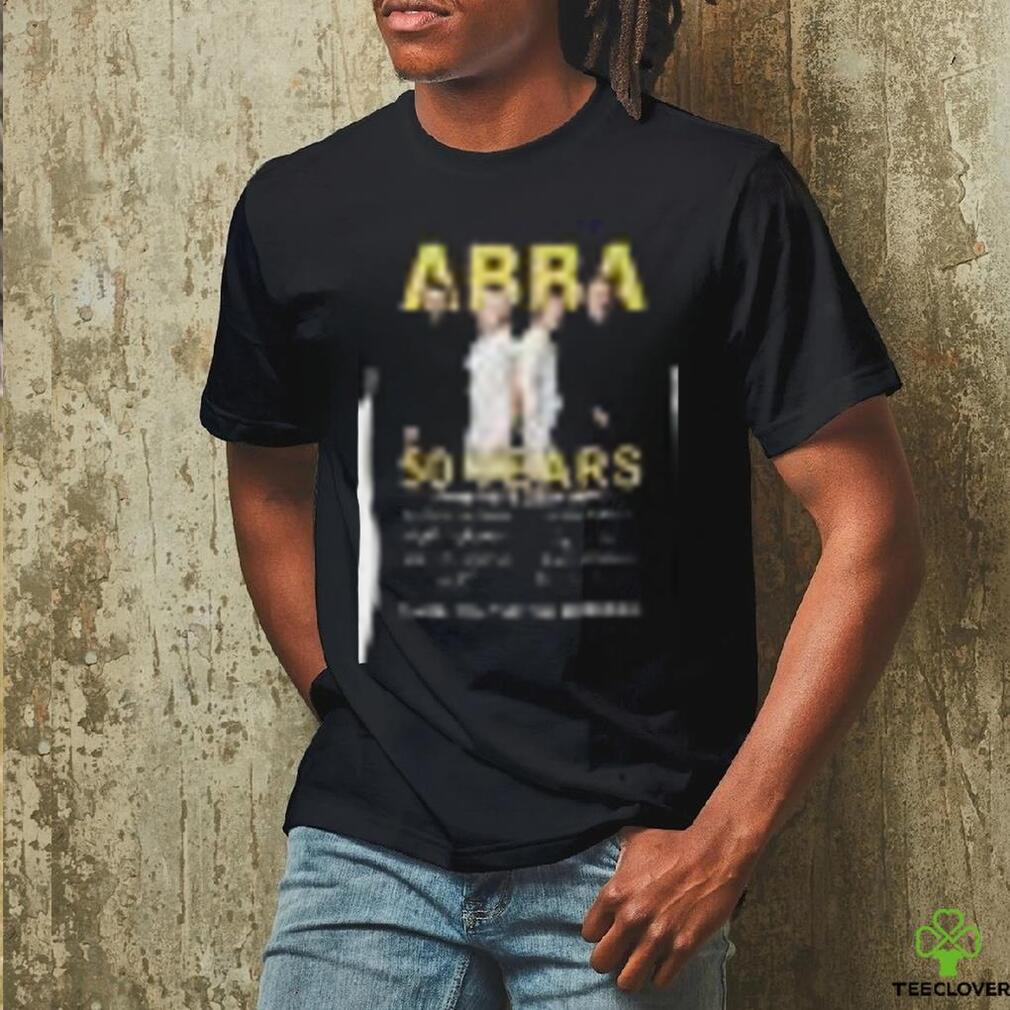 ABBA 50 years 1974 2024 thank you gfor the memories shirt ABBA 50 years 1974 2024 thank you gfor the memories shirt