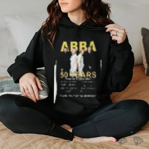 ABBA 50 years 1974 2024 thank you gfor the memories shirt