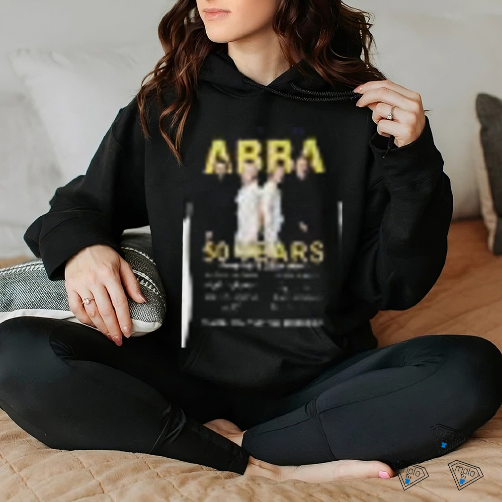 ABBA 50 years 1974 2024 thank you gfor the memories shirt ABBA 50 years 1974 2024 thank you gfor the memories shirt