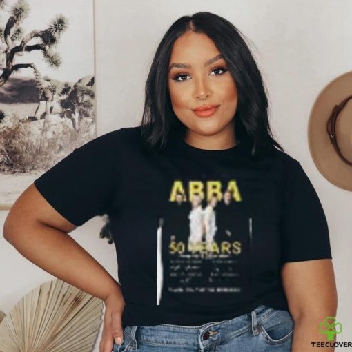 ABBA 50 years 1974 2024 thank you gfor the memories shirt
