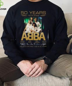 ABBA 50th Anniversary 1972 2022 Signature Thank You For The Memories T shirt
