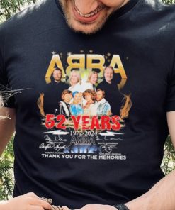 ABBA 52 years 1972 2024 thank you for the memories signatures shirt 1 ABBA 52 years 1972 2024 thank you for the memories signatures shirt