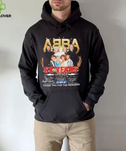 ABBA 52 years 1972 2024 thank you for the memories signatures shirt