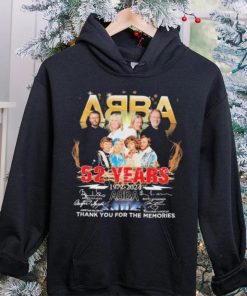ABBA 52 years 1972 2024 thank you for the memories signatures shirt