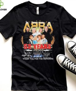 ABBA 52 years 1972 2024 thank you for the memories signatures shirt 4 ABBA 52 years 1972 2024 thank you for the memories signatures shirt