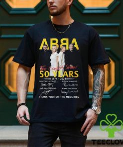 ABBA The Concert Show 50 Years 1974 2024 Thank You For The Memories Unisex T Shirt