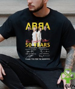 ABBA The Concert Show 50 Years 1974 2024 Thank You For The Memories Unisex T Shirt
