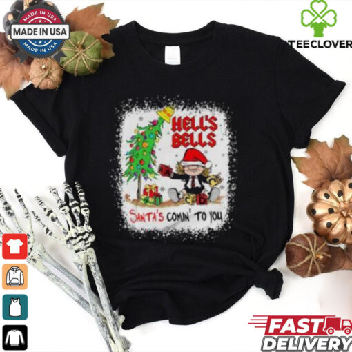 AC DC Hells Bells Santa’s Coming’ To You Christmas shirt