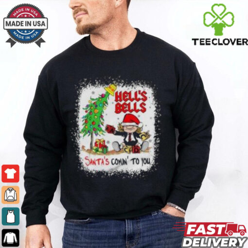 AC DC Hells Bells Santa’s Coming’ To You Christmas shirt