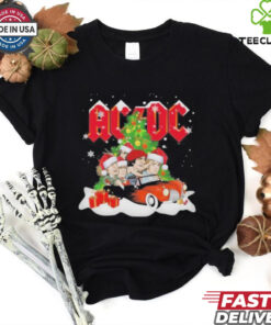 AC DC High Voltage Rock Band Celebrating Christmas 2024 T Shirt
