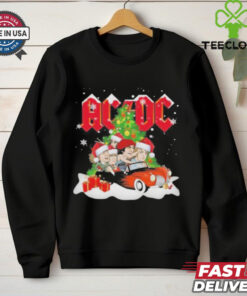 AC DC High Voltage Rock Band Celebrating Christmas 2024 T Shirt